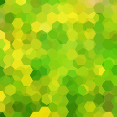 Abstract hexagons vector background. Green geometric vector illustration. Creative design template.