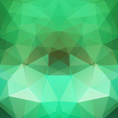 Fototapeta na wymiar Abstract background consisting of green triangles. Geometric design for business presentations or web template banner flyer. Vector illustration