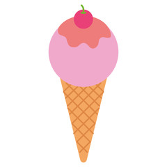 delicious ice cream icon vector illustration design