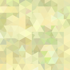 Abstract mosaic background. Triangle geometric background. Design elements. Vector illustration. Yellow, beige colors.