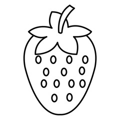 delicious and fresh strawberry vector illustration design