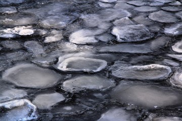 glace sur un lac