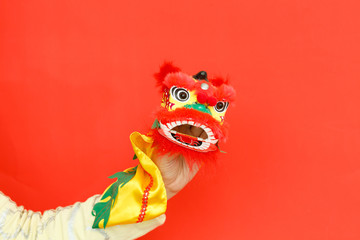 Chinese style tiger puppet