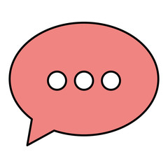 speech bubble message icon vector illustration design