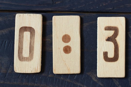Old retro numbers 0:3