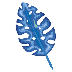 tropical leaf palm icon vector illustration design