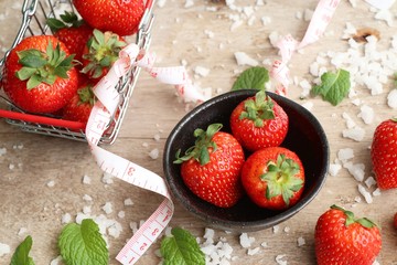 Fresh red strawberry