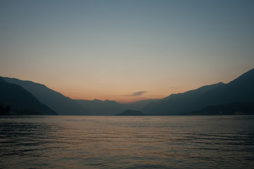 Amazing lake Lago di Como.