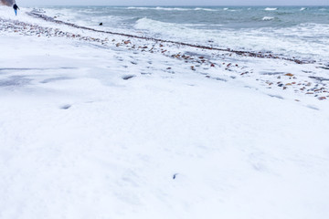 Ostseestrand im Winter