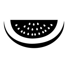 fresh watermelon sliced fruit icon vector illustration design