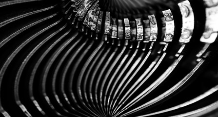 Abstract background with metal part and elements