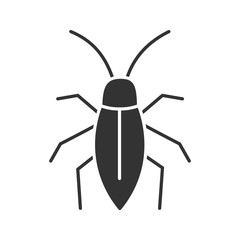 Cockroach glyph icon