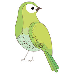 beautiful bird decorative icon vector illustration design