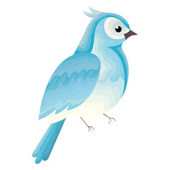 beautiful bird decorative icon vector illustration design
