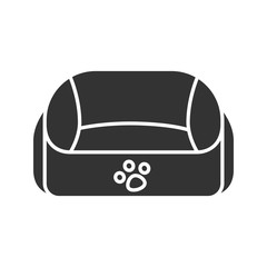 Pet bed glyph icon