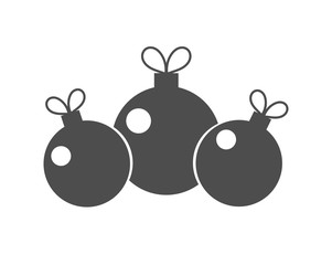 Christmas balls icon.