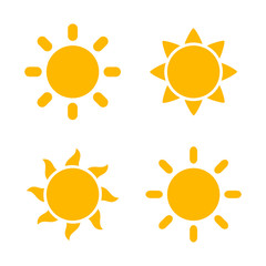 Sun flat icons