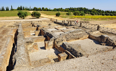 Termas Mayores de Italica, antigua ciudad romana cerca de Santiponce, Sevilla, España
