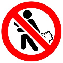 Prohibition red sign