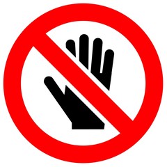 Prohibition red sign