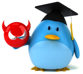 Blue bird - 3D Illustration