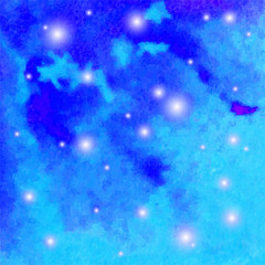 Abstract watercolor galaxy sky background. Watercolor texture for design