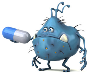 Fun germ - 3D Illustration