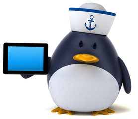 Fun penguin - 3D Illustration