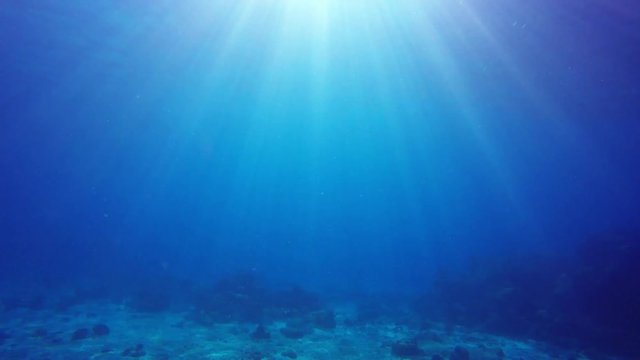 Underwater sunburst