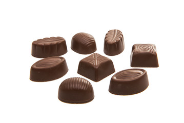 chocolate candy isolated