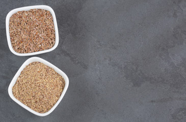 Ground flaxseed organic seeds - Linum usitatissimum