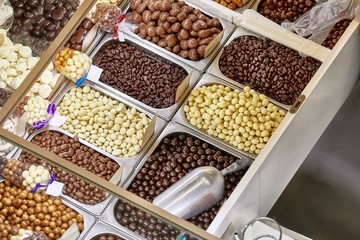 Sweets, candies at a shop