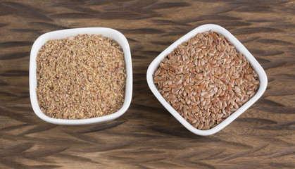 Ground flaxseed organic seeds - Linum usitatissimum