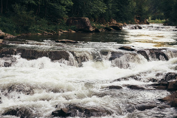 fast mountain river