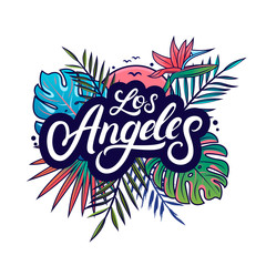 Los Angeles hand written lettering