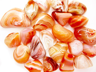 botswana red agate geological semigem minerals crystals collection