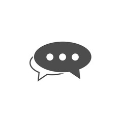 Chat icon, dialog symbol. Flat design. Message sign. Chat bubble Vector illustration.