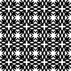 Abstract geometric seamless black and white pattern. Template for design. Vector illustration