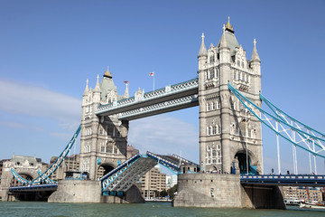 Fototapeta na wymiar Tower Bridge and River Thames in London