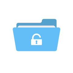Folder open password protection security unclose unlock icon