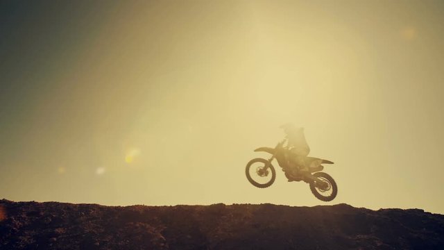 Motocross Biker Jumping