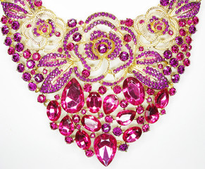 jewelry with bright crystals necklace luxury fashion