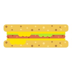 Sandwich icon, flat style