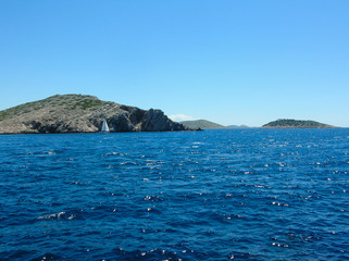 Fototapeta premium tropical island and ocean