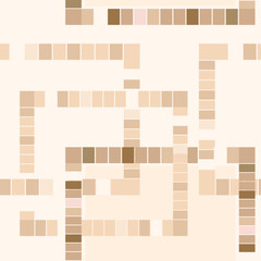 Seamless geometric abstract pattern of brown hues. 