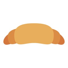 Croissant icon, flat style