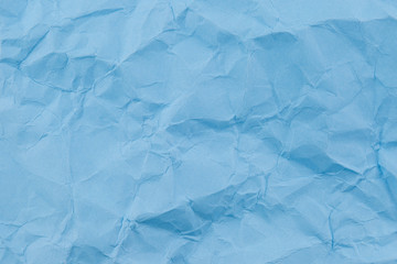 Obraz premium Blue crumpled paper texture