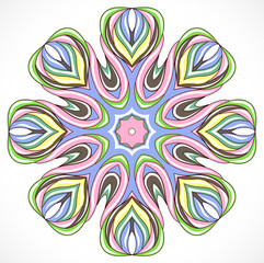 Abstract colorful element of ornament.