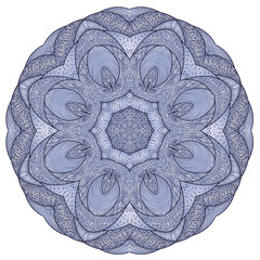 Vector illustration with abstract rosette.