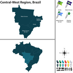 Fototapeta premium Central West Region of Brazil